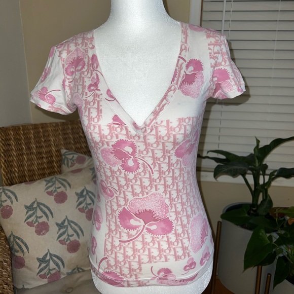 β SOLD β πRAREπ Authentic Vintage Christian Dior Trotter Monogram Logo T-shirt - Picture 2 of 9